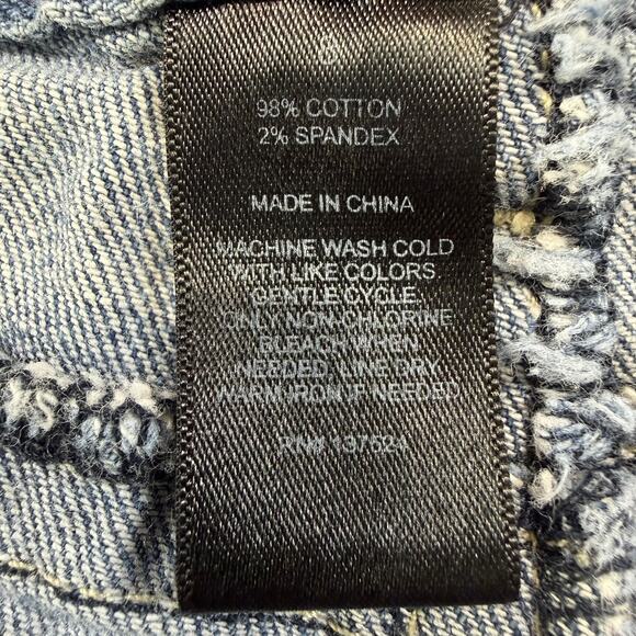 Express Women's Denim Jean Shorts Size 8 Cuffed Festival Cowgirl Beach Casual - Picture 5 of 8